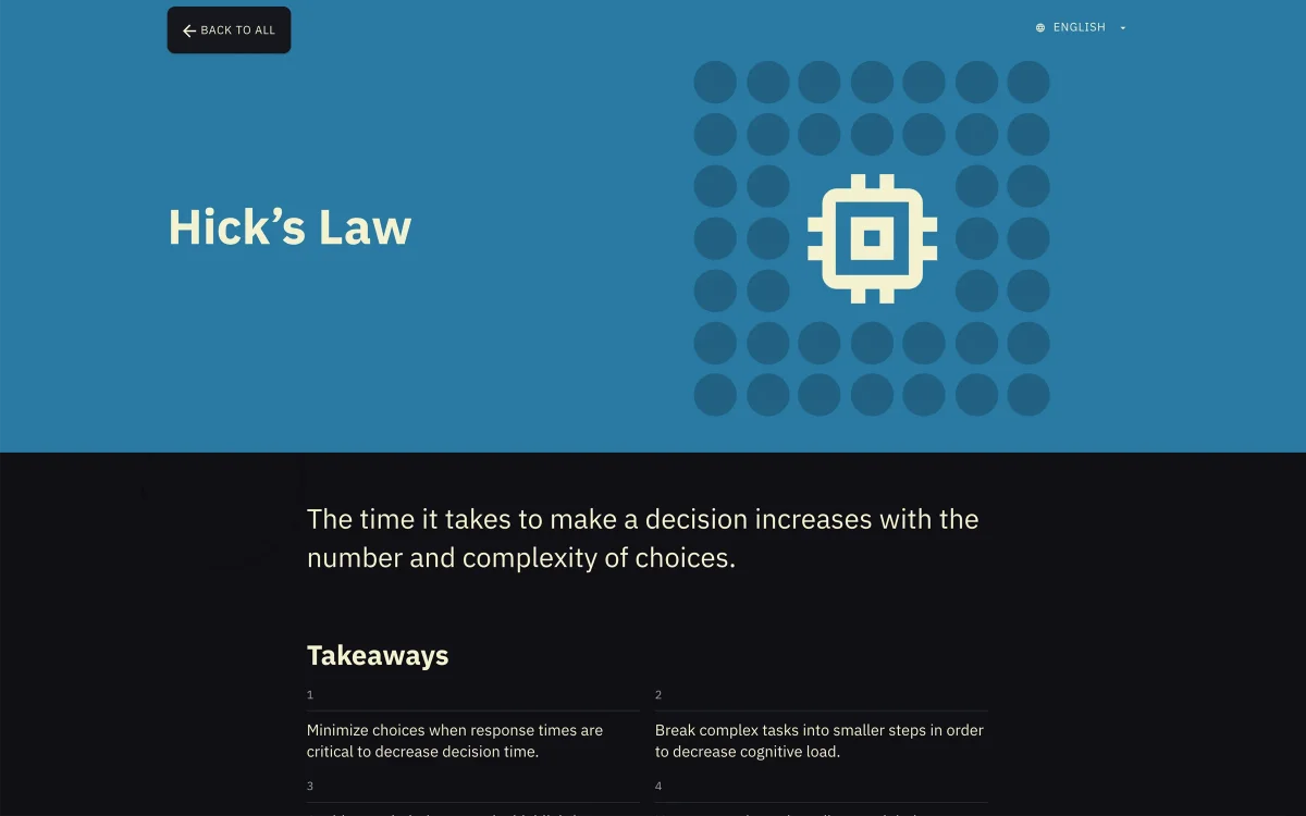 Laws of UX screenshot 2