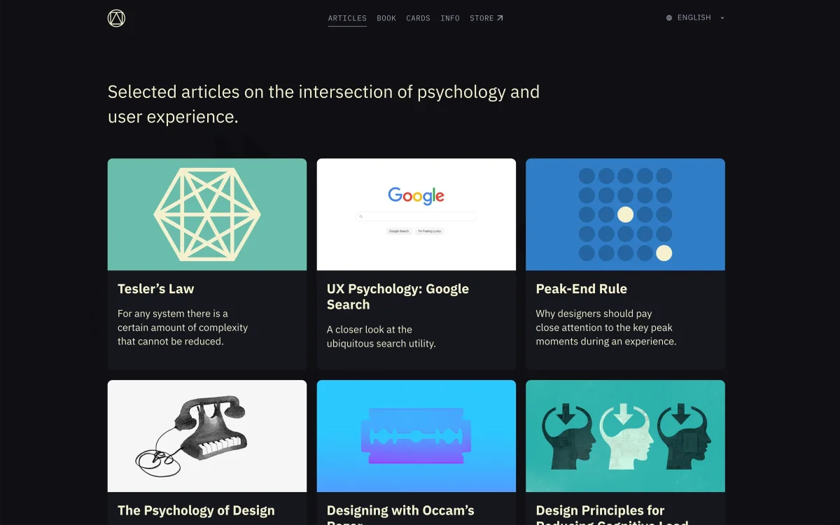 Laws of UX screenshot 3