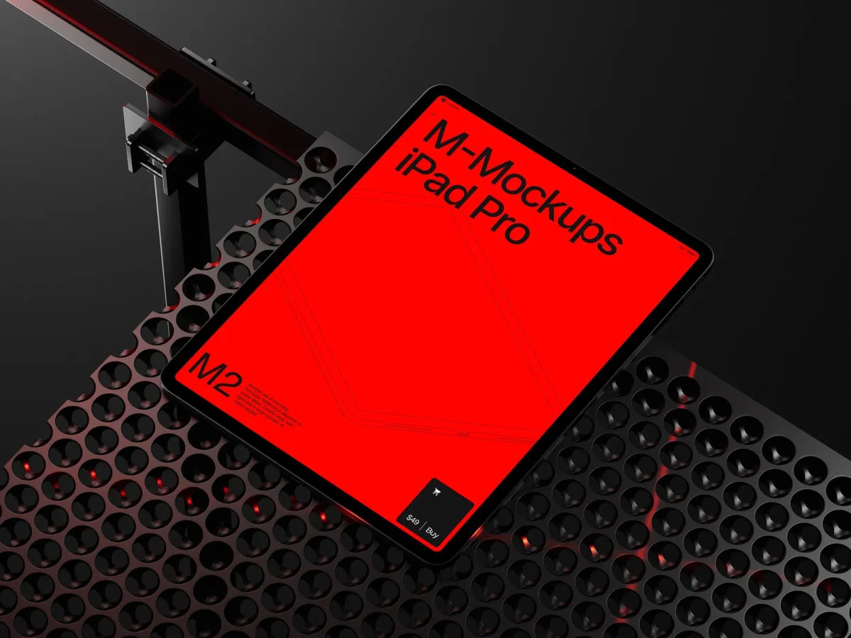 A dynamic display of the iPhone 15 Pro mockup on a ribbed surface, highlighting the device’s premium build for mobile design presentations.