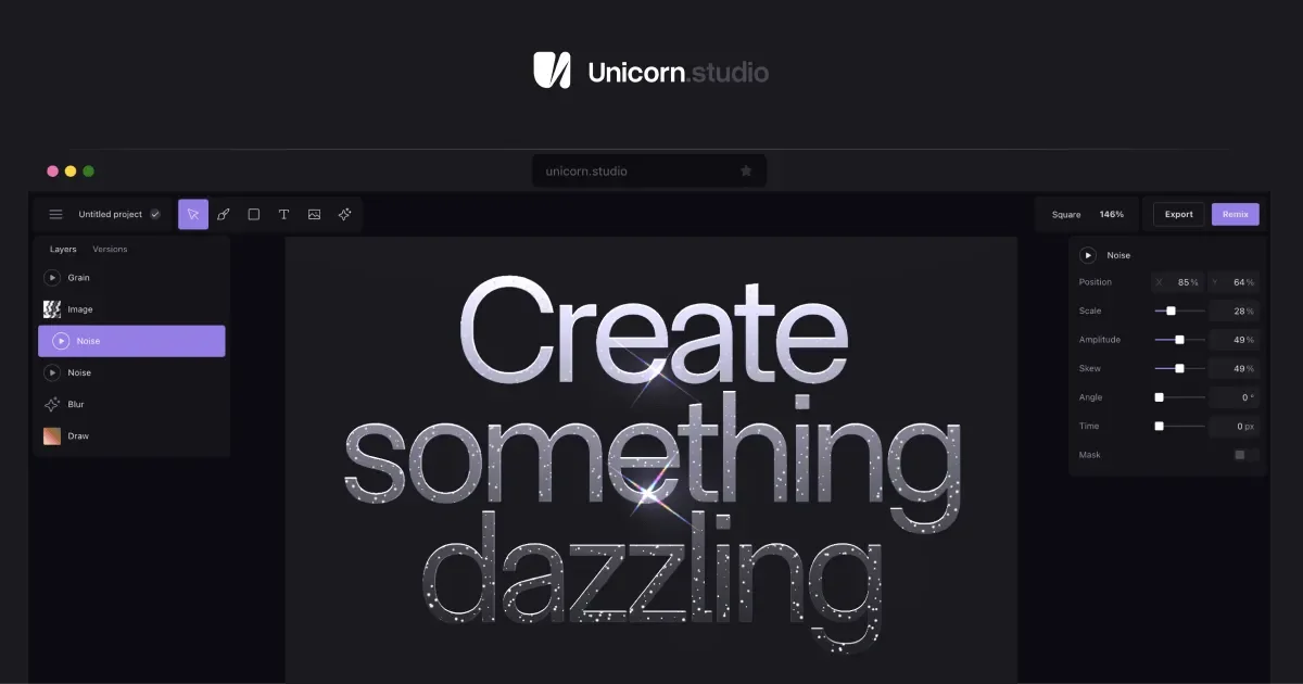 Unicorn Studio preview
